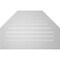 Ekena Millwork Octagonal Top Surface Mount PVC Gable Vent: Functional, w/ 3-1/2"W x 1"P Standard Frame, 40"W x 26"H GVPOT40X2601SF - alternate 2